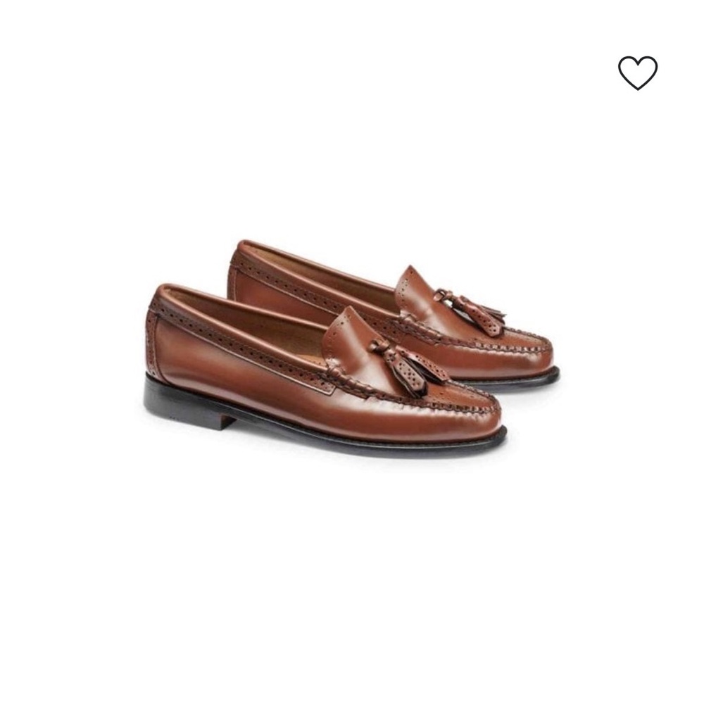 G.H. Bass Estelle Leather Tassle Weejun Loafer in Whiskey